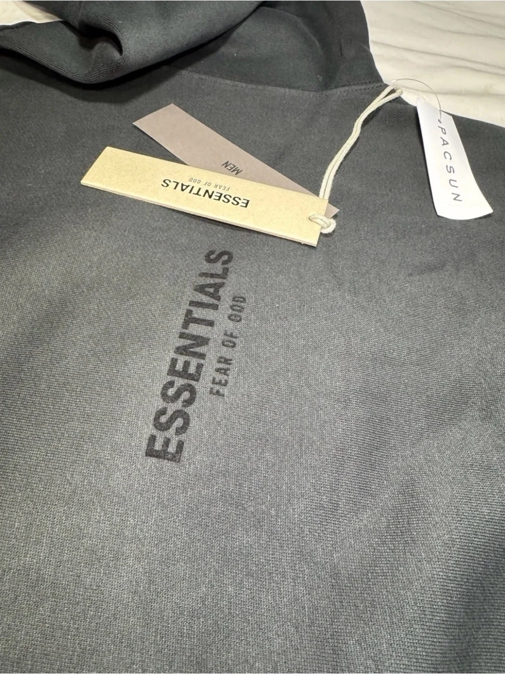 Essentials Charcoal Logo Pullover Hoodie